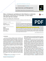 Effects of Biobutanol and Biobutanol-Diesel Blends On Combustion