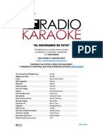 Listado Radio Karaoke