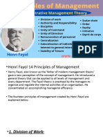 Henri Fayol Principles of Management