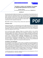 Full Paper IMPROVING THE TECHNICAL SKILLS OF MODERN TEACHERS AND INCREASE THEIR PREPAREDNESS FOR TEACHING