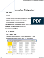 Gérer Les Anomalies D'intégration - Dh'site