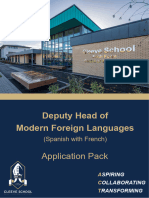 Application Pack Deputy Head of MFL