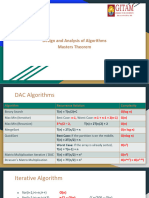 DAA - Basics - Masters Theorem