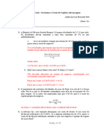 Lista de Exerccios - Custo e Estrutura de Capital