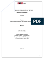 S09. y S10 - Ejercicio de Transferencia - El Texto Argumentativo - Formato1