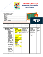 3° Sesión Día 2 Mat Resolvemos Problemas de Multiplicación Unidad 7 Semana 2