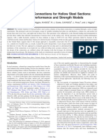 Column Base Connections For Hollow Steel Sections Seismic Performance and Strength Models