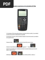 Cómo Introducir Ecuaciones en La Calculadora HP 50g