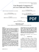 A Tertiary Care Hospital's Comparison of Hydronephrosis in An Adult and A Rare Cause