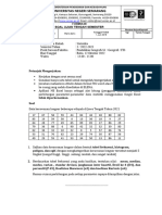 Soal UTS Statistika