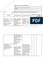 Planificación de La Evaluación Trimestral Septimo C