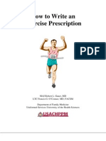 CHPPM How To Write and Exercise Prescription