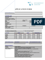 Application Form Interway 2