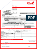 Customer Data Update Form