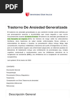 Trastorno de Ansiedad Generalizada - Universidad César Vallejo Lecturio