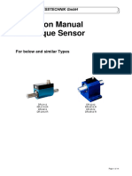 Operation Manual For Torque Sensor: For Below and Similar Types