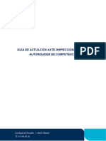 Guia de Actuacion Ante Inspecciones de Las Autoridades de Competencia
