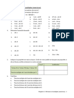 Diviseurs Et Multiples Exercices