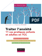 Traiter Lanxiété. 11 Cas Pratiques Enfants Et Adultes en TCC