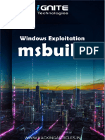 Windows Exploitation - Msbuild PDF