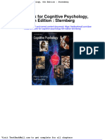 Test Bank For Cognitive Psychology 6th Edition Sternberg