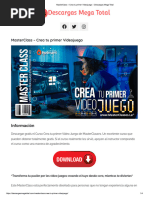 MasterClass - Crea Tu Primer Videojuego - Descargas Mega Total