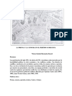 La Prensa y La Censura en El Período Gomecista