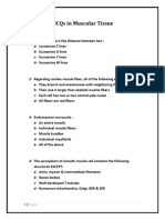 MCQs in Muscular Tissue