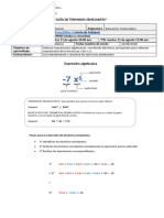 7° Básico Matemática Guía de Terminos Semejantes 16 08 20