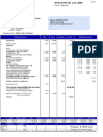 Bulletin de Paie Juillet 2022