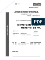 MC-12112022-7-0000-100-0001 - 0 Memoria de Calculo Monorriel