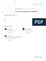 Stress Analysis of Connecting Rod Using FEA