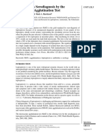 Leptospirosis Serodiagnosis by The Microscopic Agglutination Test. Current Protocols in Microbiology