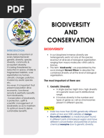 BIODIVERSITY and Conservation