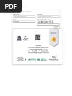 Online Certificate Sample