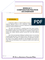 Module 1 Comparative Politics An Overview