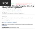 Real-Time Speech Emotion Recognition Using Deep Le