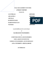 Hospital Management Sysytem A Project Report: Submitted by