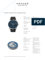 Fact Sheet Zürich World Time Midnight Blue (Ref. 807)