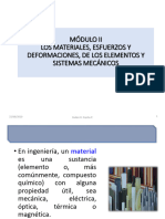 Módulo II (Materiales, Esfuerzos y Deformaciones)