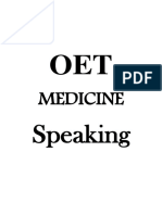 Medicine - Speaking