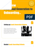 Leads Generation To Client Onboarding