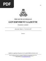 Government Gazette: The South Australian