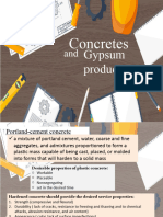 Lesson 10 Concretes Gypsum