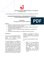 Mortero de Cemento Pórtland Solo y Con Aditivo Plastificante