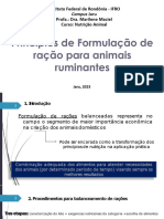 Aula 13 - Princípios Da Formulação de Ração para Animais Ruminantes