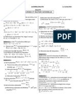 AMA SCHOOL-2 S - Série N°4 - POLYNOMES ET FRACTIONS RATIONNELLES