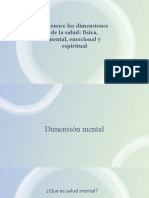 Reconoce Las Dimensiones de La Salud: Física, Mental, Emocional y Espiritual