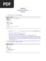 Algorithm Efficiency Problem Set II - Solutions