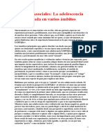 Gais y Asociales La Adolescencia Robada en Varios Ámbitos